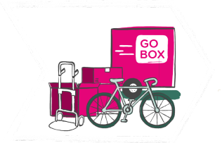 Go Box student storage illustration